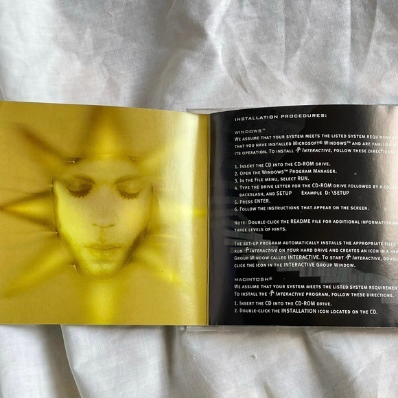 SALE Prince Interactive 1994 CD-ROM for Mac/PC with Jewel Case Registration Card - Picture 8 of 16